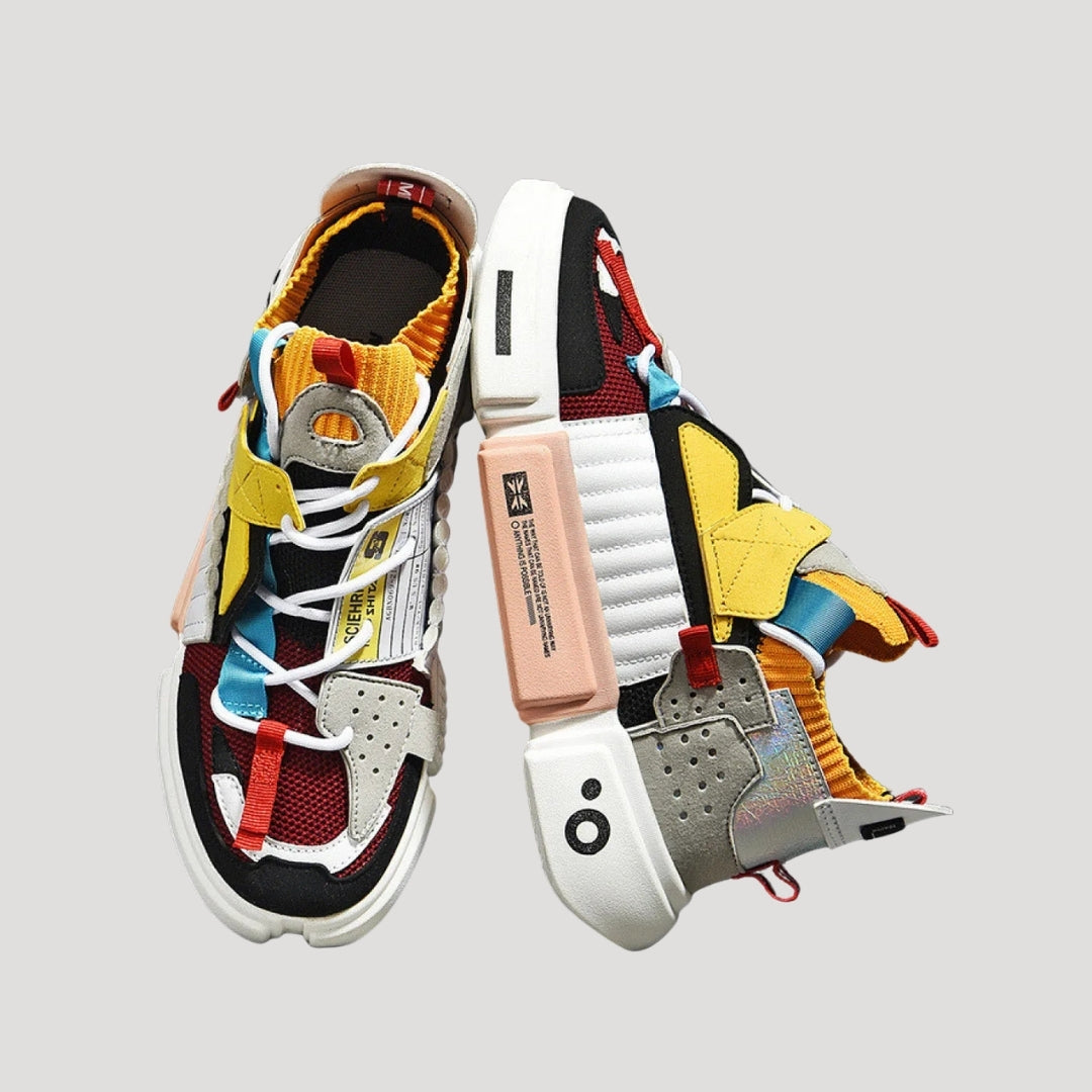 Herr sneakers chunky fritidsskor med modern design bekväm passform