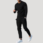 Herr mysdress mjukisset med tröja och byxa slim fit