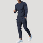 Herr mysdress mjukisset med tröja och byxa slim fit