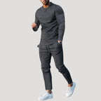 Herr mysdress mjukisset med tröja och byxa slim fit