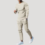 Herr mysdress mjukisset med tröja och byxa slim fit