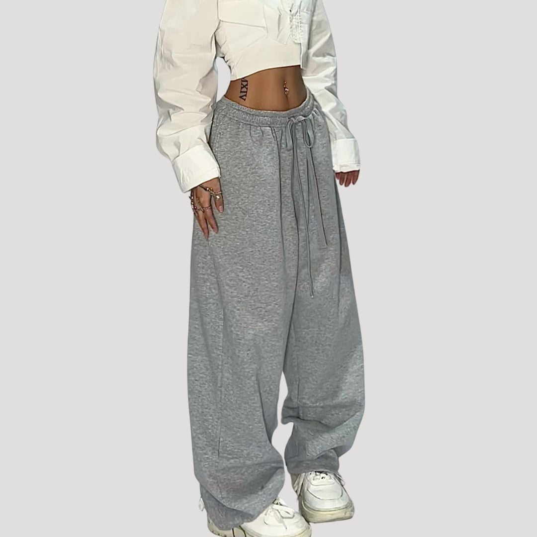 Dam mjukisbyxor vida sweatpants med resår och dragsko