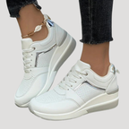 Dam Ortopediska Sneakers Med Snörning Stötdämpande Sula