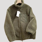 Damjacka Teddyfleece Med Dragkedja Ståkrage Långärmad Tröja