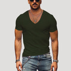 Herr v ringad t shirt slim fit