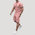 Herr tvådelat set med t shirt och shorts