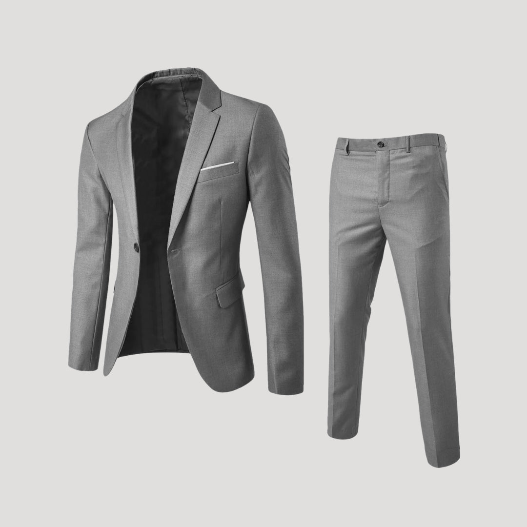 Herr slim fit kostym med kavaj och byxa elegant