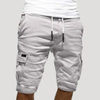 Herr cargo shorts med fickor avslappnad vardagsstil
