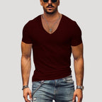 Herr v ringad t shirt slim fit