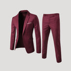 Herr slim fit kostym med kavaj och byxa elegant