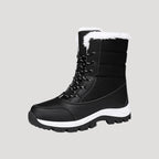 Dam Fodrade Vinterstövlar med Snörning och Vattentätt Yttre 10