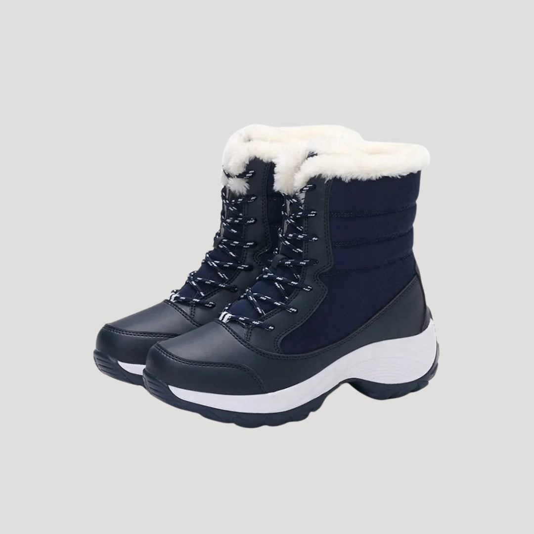 Dam Fodrade Vinterstövlar med Snörning och Vattentätt Yttre 3