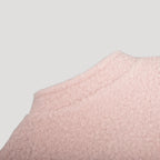 Dam bomberjacka i boucle teddy rosa med dragkedja 7