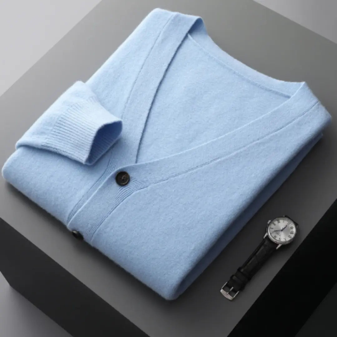 Dam cardigan i mjukt material med knappknäppning 12