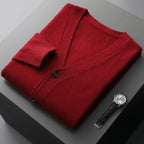 Dam cardigan i mjukt material med knappknäppning 13