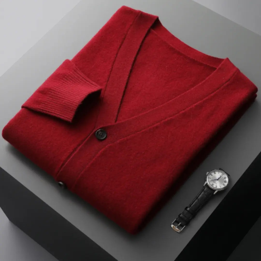 Dam cardigan i mjukt material med knappknäppning 13