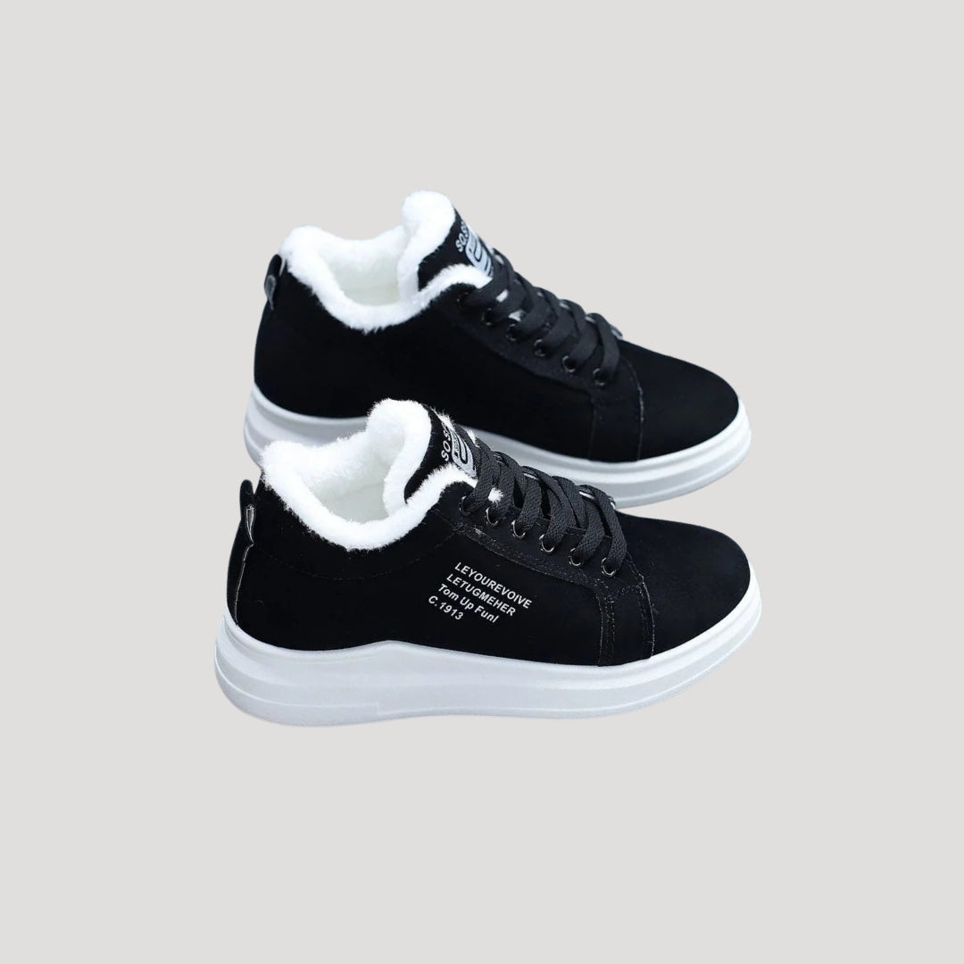 Dam fodrade vinterstövlar med vattentät design för kalla dagar 4