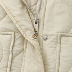 Dam kort puffer vinterjacka med hög hals för kallt väder 4