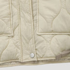 Dam kort puffer vinterjacka med hög hals för kallt väder 5