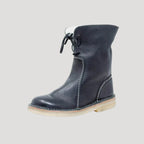 Dam läderskor vinterfodrade ankle boots för kalla dagar 1