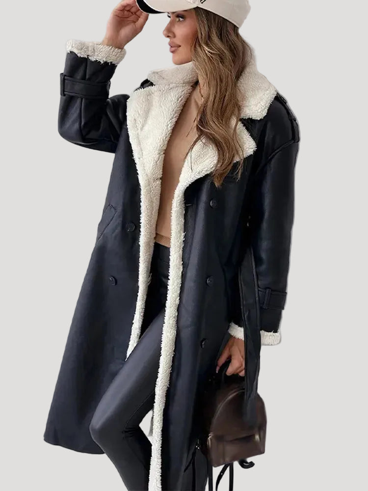 Dam lång kappa elegant design för alla tillfällen 0