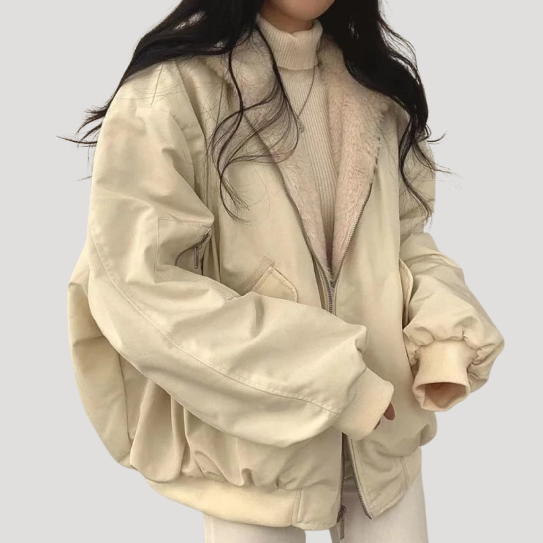 Dam lång svart pufferjacka vadderad vinterjacka med hög krage 4