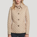 Dam lätt quiltad sommarjacka med knappstängning 0