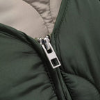 Dam lätt quiltad vinterjacka med dragkedja för kalla dagar