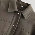 Dam lättvikts sommarjacka med stora fickor för kalla dagar