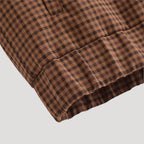 Dam lättviktsrutig jacka med dragkedja för höst