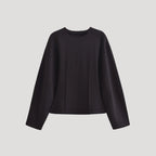 Dam lounge set långärmad med vida byxor för avslappnad stil