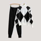 Dam loungewear set med tröja och byxor för avslappning