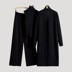 Dam loungewear set stickad mysig för vinter