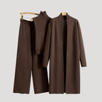 Dam loungewear set stickad mysig för vinter