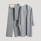 Dam loungewear set stickad mysig för vinter