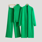 Dam loungewear set stickad mysig för vinter