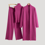 Dam loungewear set stickad mysig för vinter