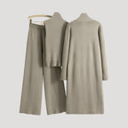 Dam loungewear set stickad mysig för vinter