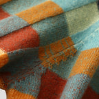 Dam mönstrad rullhals överdimensionerad stickad jumper för vinter 3