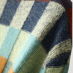 Dam mönstrad rullhals överdimensionerad stickad jumper för vinter 6