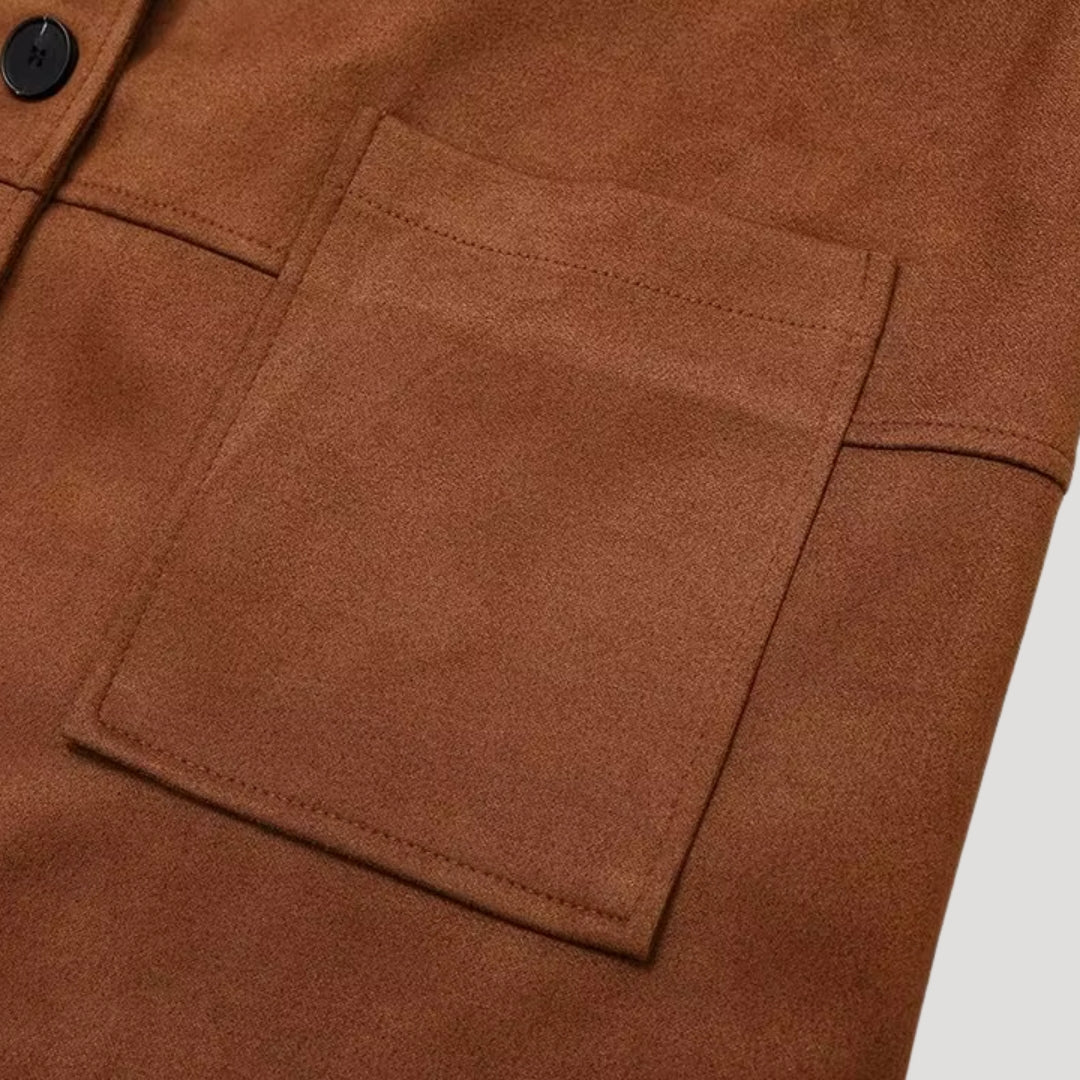 Dam överdimensionerad brunt vinterjacka för kalla dagar 5