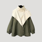 Dam överdimensionerad lång vinterkappa i ull för kalla dagar 3