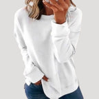 Dam överdimensionerad långärmad vintertröja i mjukt material 6