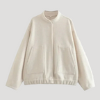 Dam oversized vinterjacka bomber med två fickor 3