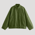 Dam oversized vinterjacka bomber med två fickor 8