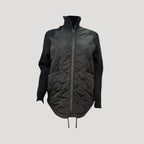 Dam quiltad vinterjacka med dragkedja och hög krage 4