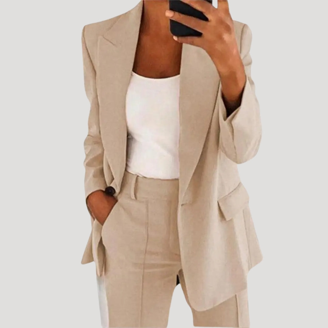 Dam skräddarsydd blazer långline lätt sommarjacka 3