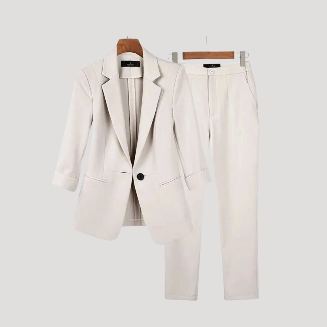 Dam skräddarsydd kavaj och byxor för kontor