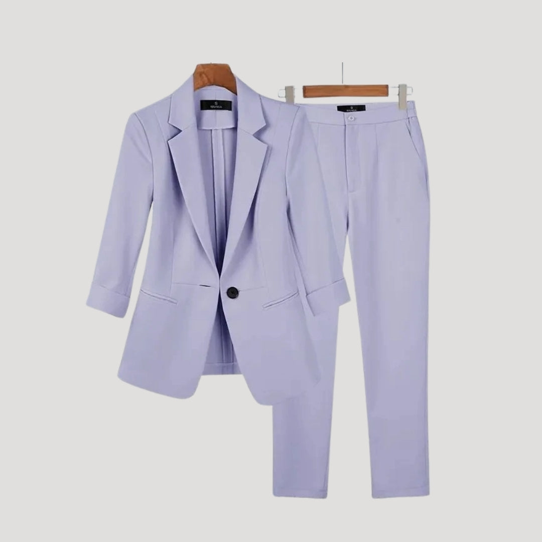 Dam skräddarsydd kavaj och byxor för kontor