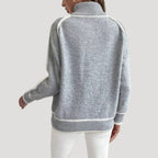 Dam stickad högkrage vintertröja mjuk och varm 2